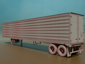 refrigerated semi trailer 3D 모델