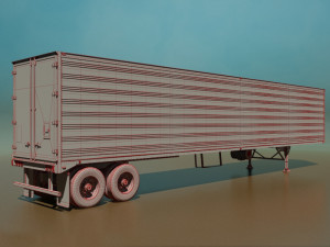 refrigerated semi trailer 3D 모델