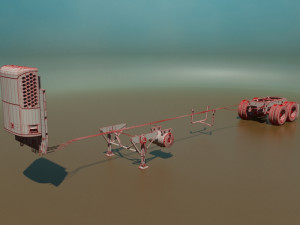 refrigerated semi trailer 3D 모델