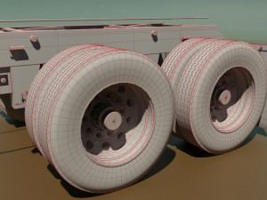 refrigerated semi trailer 3D 모델