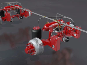 aluminum flatbed trailer 3D Model