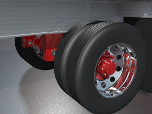 aluminum flatbed trailer 3D Model