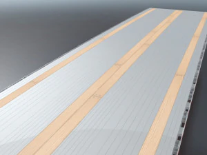aluminum flatbed trailer 3D Model