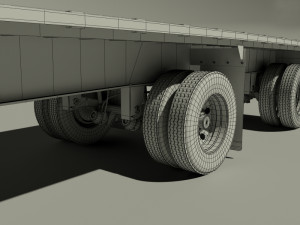 aluminum flatbed trailer Modèle 3D