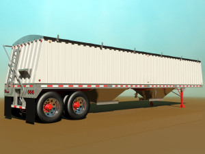 grain trailer Modelo 3D