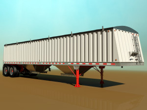 grain trailer Modelo 3D
