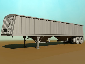 grain trailer Modelo 3D