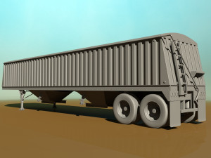 grain trailer Modelo 3D
