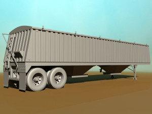grain trailer Modelo 3D