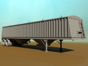 grain trailer Modelo 3D