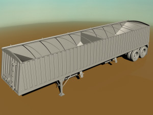grain trailer Modelo 3D