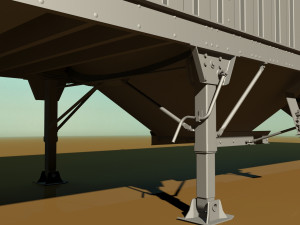 grain trailer Modelo 3D