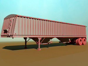 grain trailer Modelo 3D