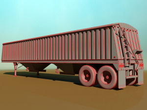 grain trailer Modelo 3D