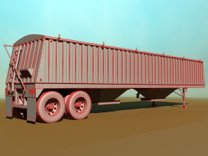 grain trailer Modelo 3D