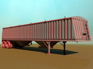 grain trailer Modelo 3D