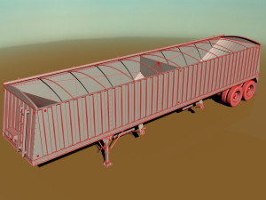 grain trailer Modelo 3D