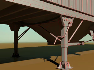 rimorchio per cereali Modello 3D
