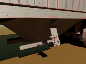 grain trailer Modelo 3D