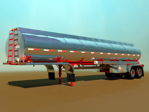 tanker trailer 3D Модель