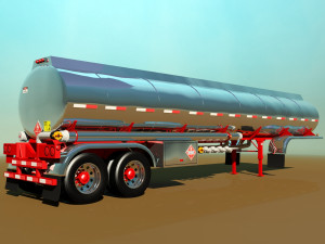 tanker trailer 3D Модель