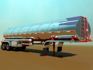 tanker trailer 3D Модель