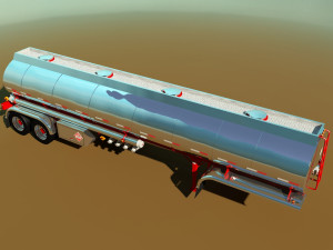 tanker trailer 3D Модель
