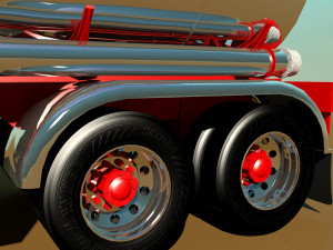 tanker trailer 3D Модель