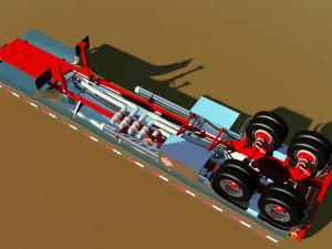 tanker trailer 3D Модель