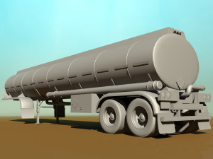 tanker trailer 3D Модель