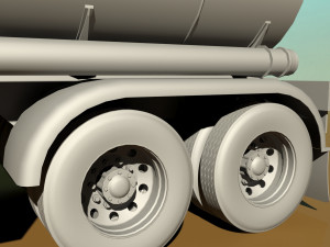 tanker trailer 3D Модель