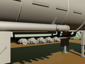 tanker trailer 3D Модель