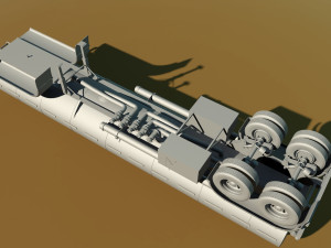 tanker trailer 3D Модель