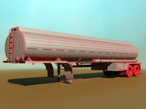 tanker trailer 3D Модель