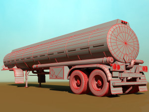 tanker trailer 3D Модель