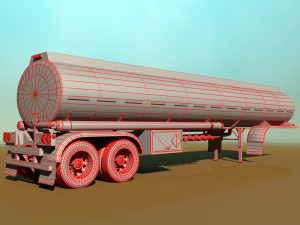 tanker trailer 3D Модель