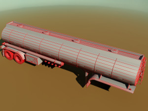 tanker trailer 3D Модель