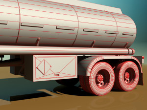 tanker trailer 3D Модель