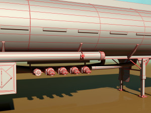 tanker trailer 3D Модель
