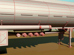 tanker trailer 3D Model