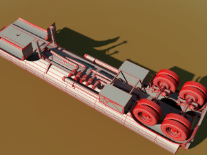 tanker trailer 3D Модель