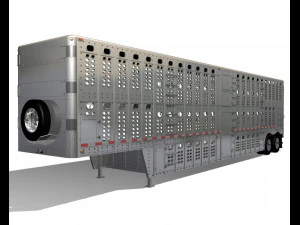 hayvancılık römorku 3D Model