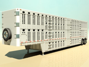 livestock trailer Modelo 3D