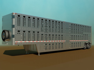 livestock trailer Modelo 3D