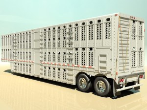 livestock trailer Modelo 3D