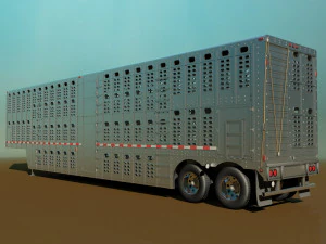 livestock trailer 3D Model