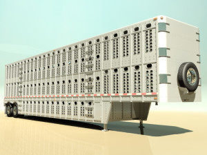 livestock trailer Modelo 3D