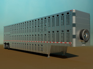 livestock trailer Modelo 3D