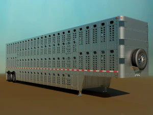 livestock trailer 3D Model