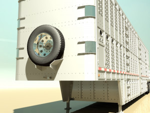 livestock trailer Modelo 3D